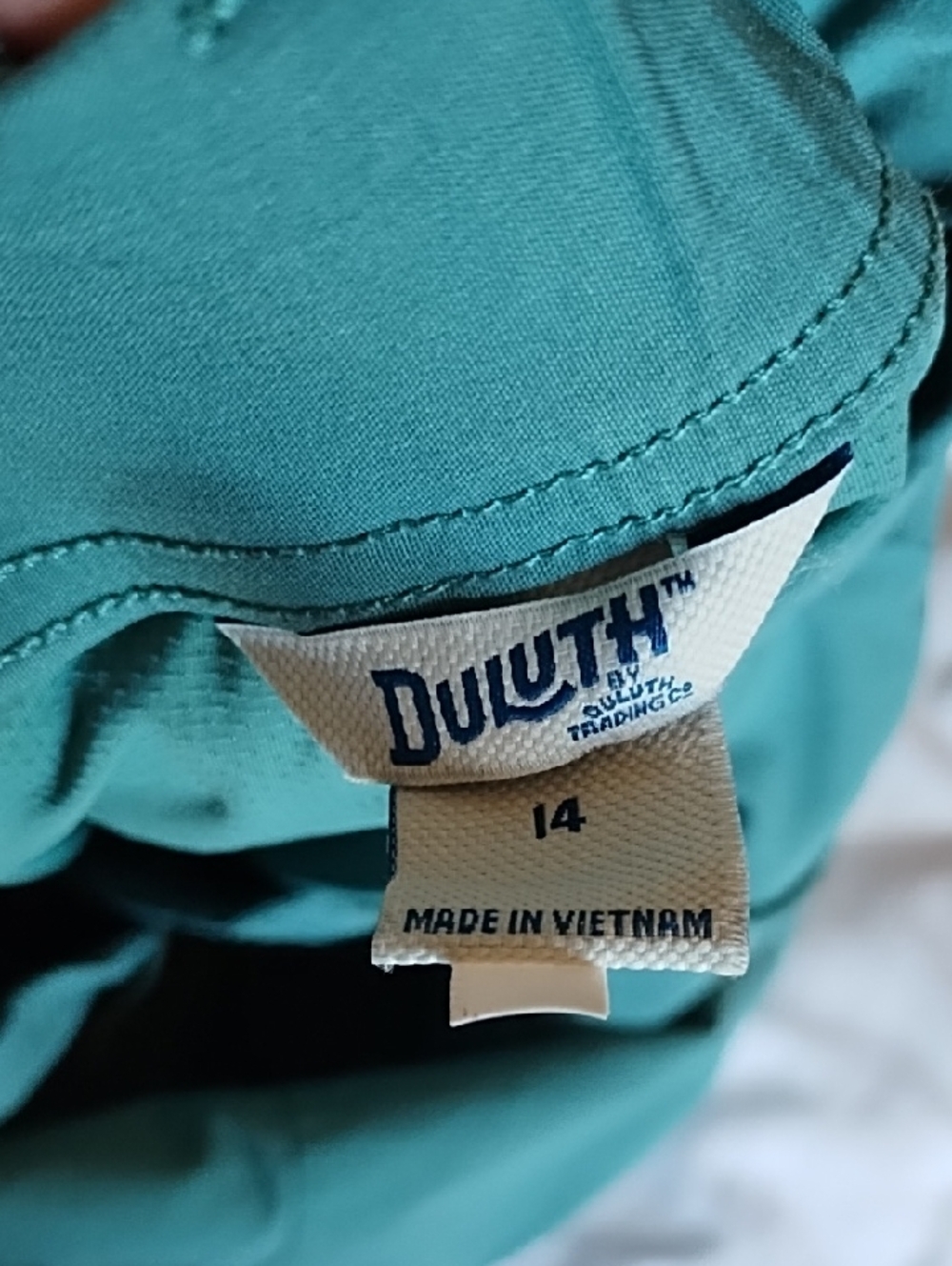 Duluth Trading Co Teal Mini Skirt/skort - Picture 6 of 7